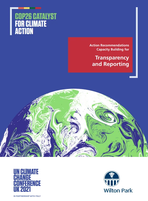 COP26 Catalyst for Climate Action: Action recommendations for capacity