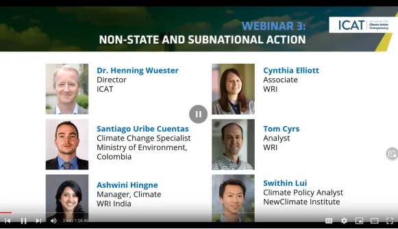 Webinar: Non-State and Subnational Action Assessment Guide